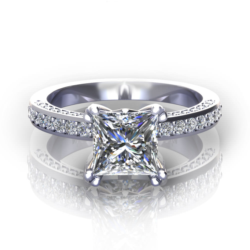 Princess Cut Wedding Ring
 Princess Cut Engagement Rings Jewelry Designs