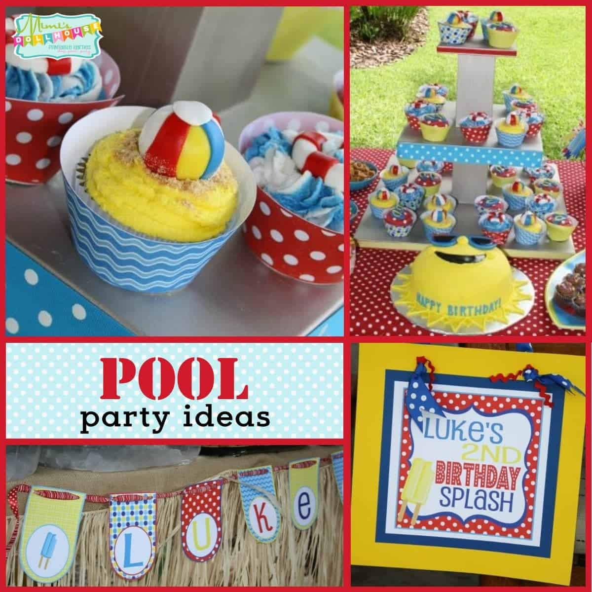 Princess Pool Party Ideas
 Pool Party Decorations Luke s Pool Party Birthday Party