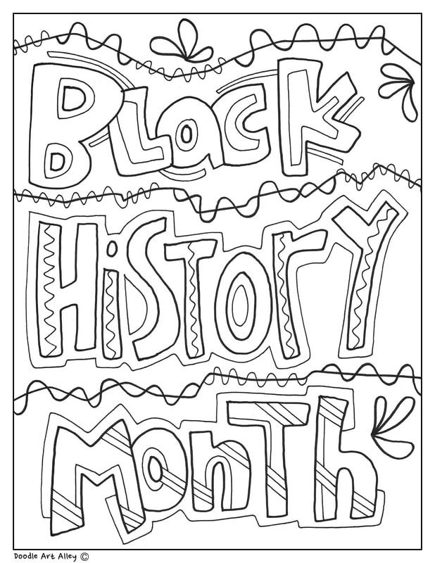 Printable Black History Coloring Pages
 Black History Month Printables Classroom Doodles