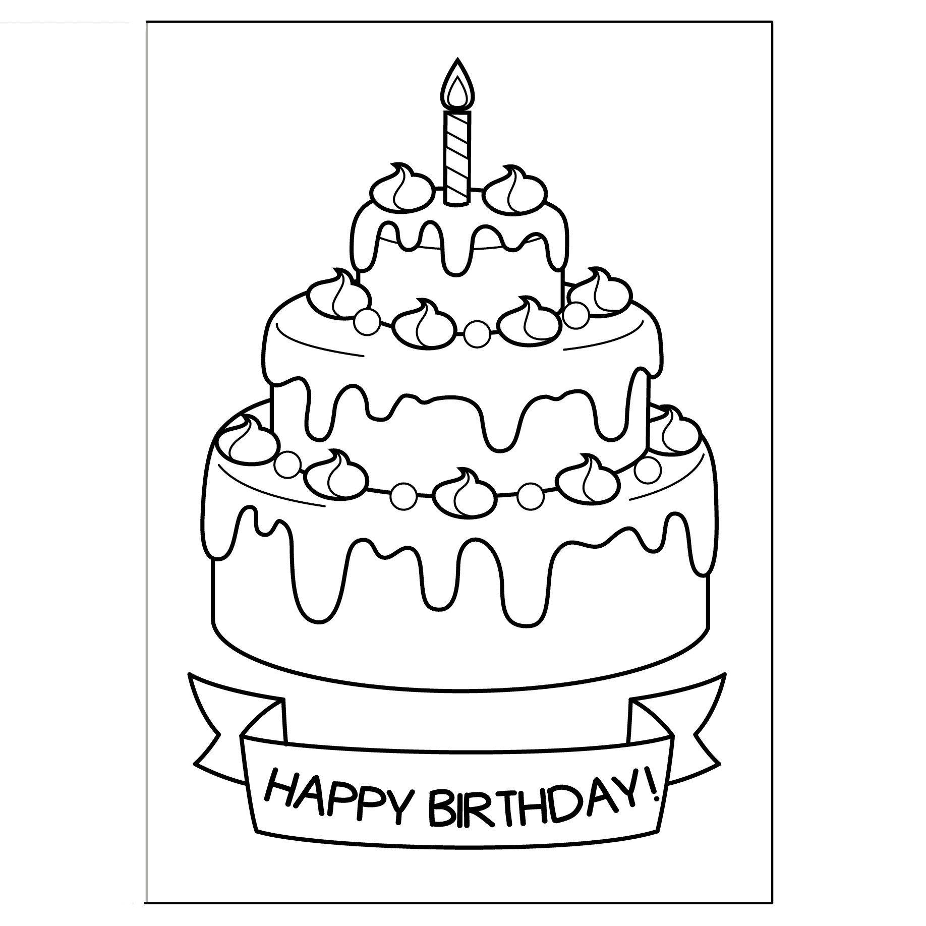 Printable Coloring Birthday Cards
 cute greeting cards to print and color Ayelet Keshet