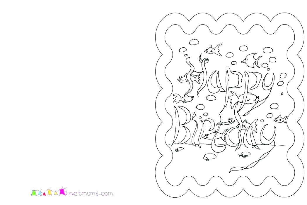 Printable Coloring Birthday Cards
 50 Gorgeous Coloring Birthday Cards