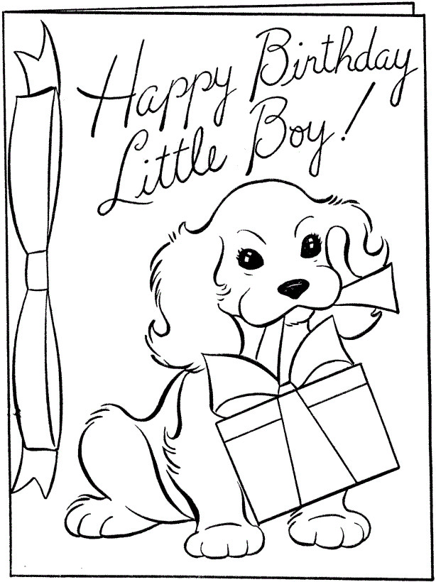 Printable Coloring Birthday Cards
 25 Free Printable Happy Birthday Coloring Pages