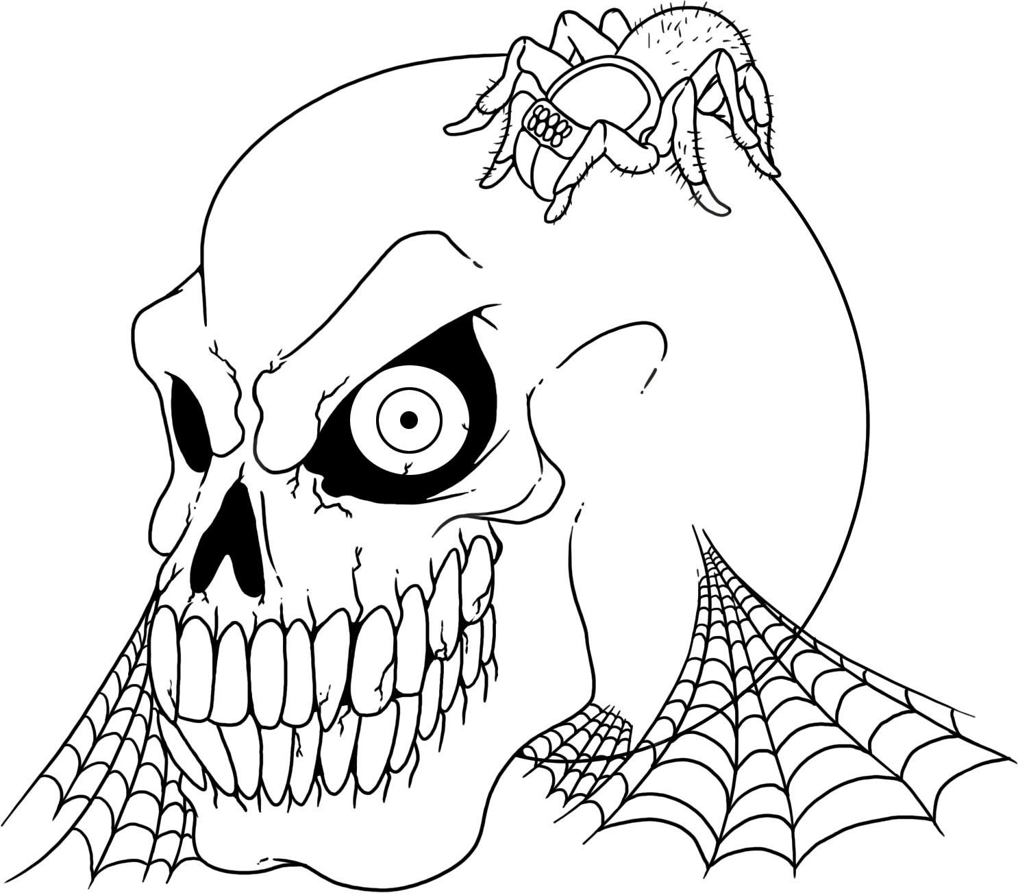 Printable Coloring For Kids
 Free Printable Skull Coloring Pages For Kids