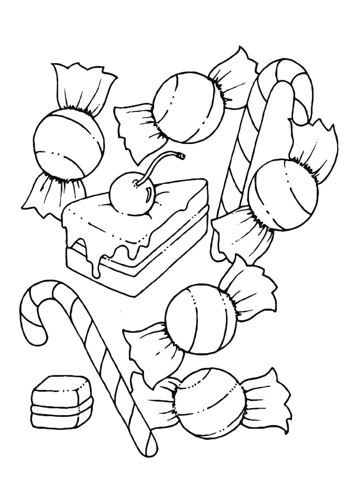 Printable Coloring For Kids
 Free Printable Candy Coloring Pages For Kids