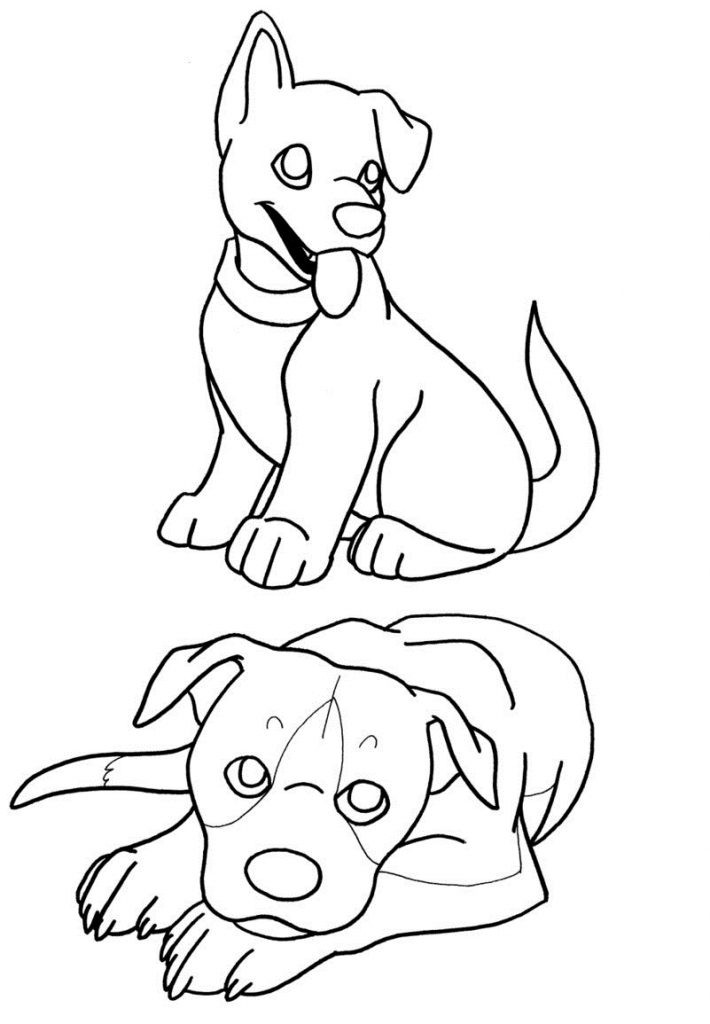 Printable Coloring For Kids
 Free Printable Puppies Coloring Pages For Kids