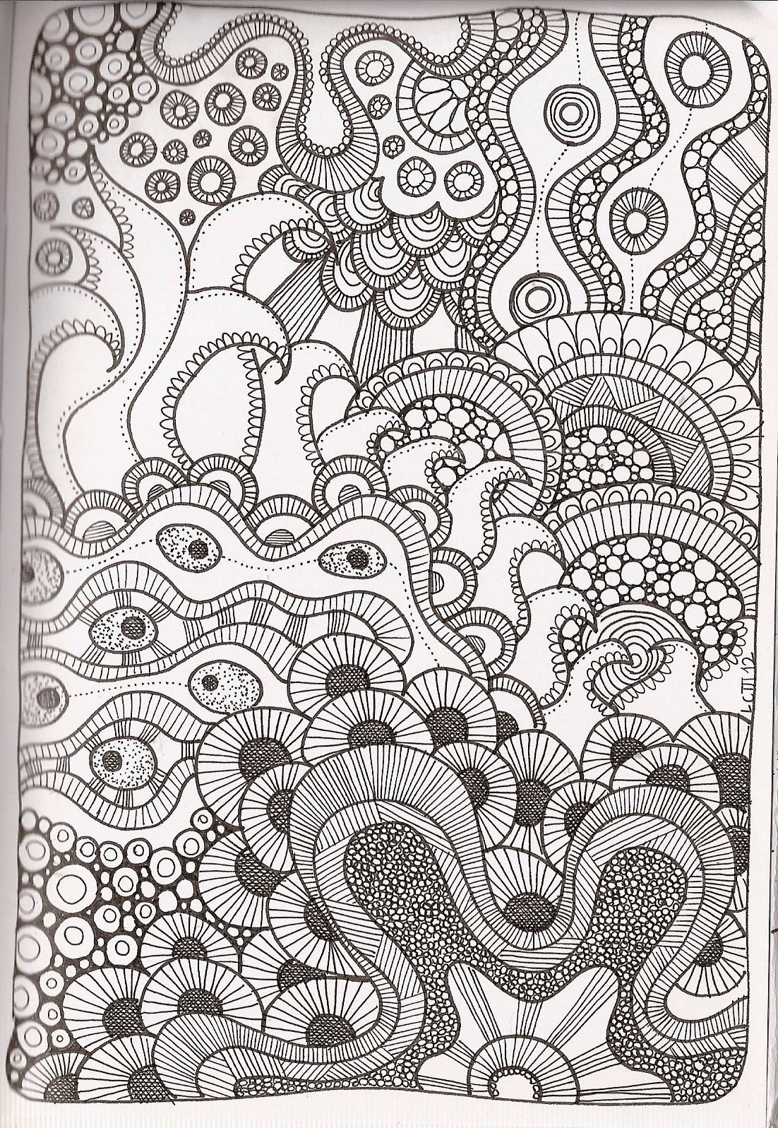Printable Coloring Pages For Adults
 Free Printable Zentangle Coloring Pages for Adults