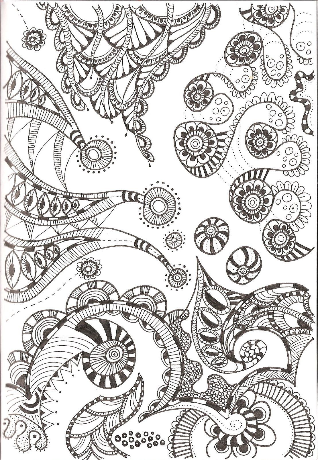 Printable Coloring Pages For Adults
 Free Printable Zentangle Coloring Pages for Adults
