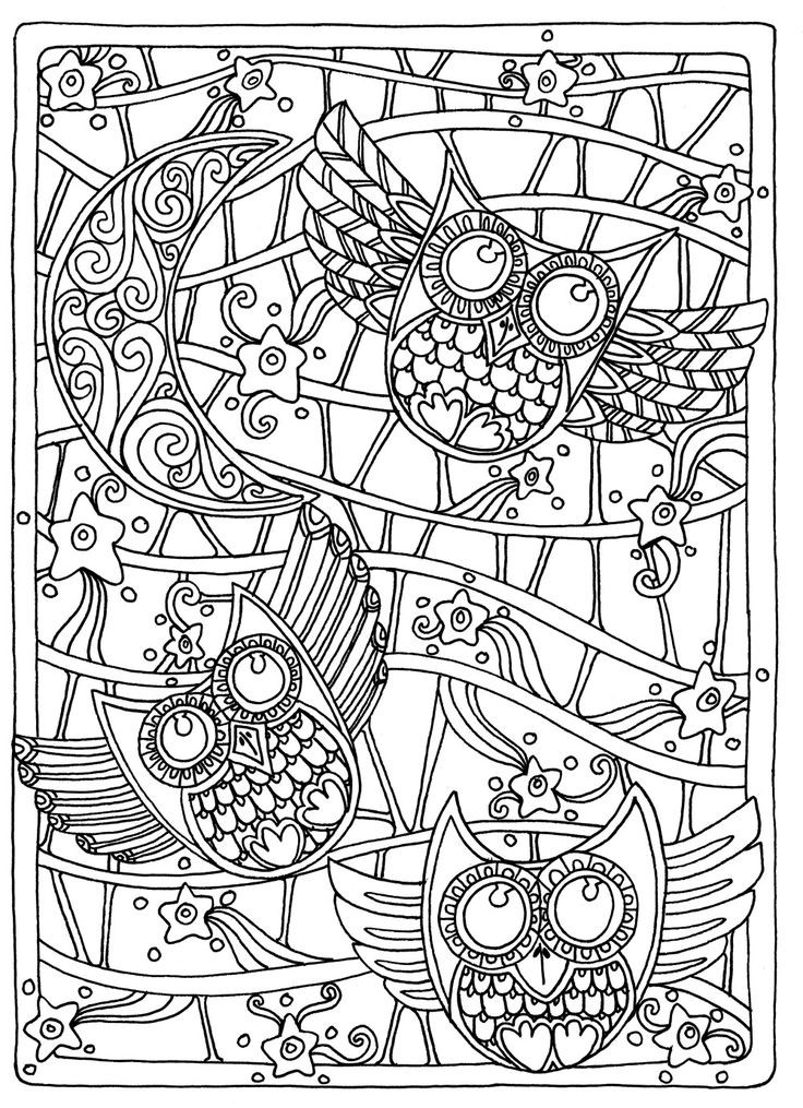 Printable Coloring Pages For Adults
 OWL Coloring Pages for Adults Free Detailed Owl Coloring