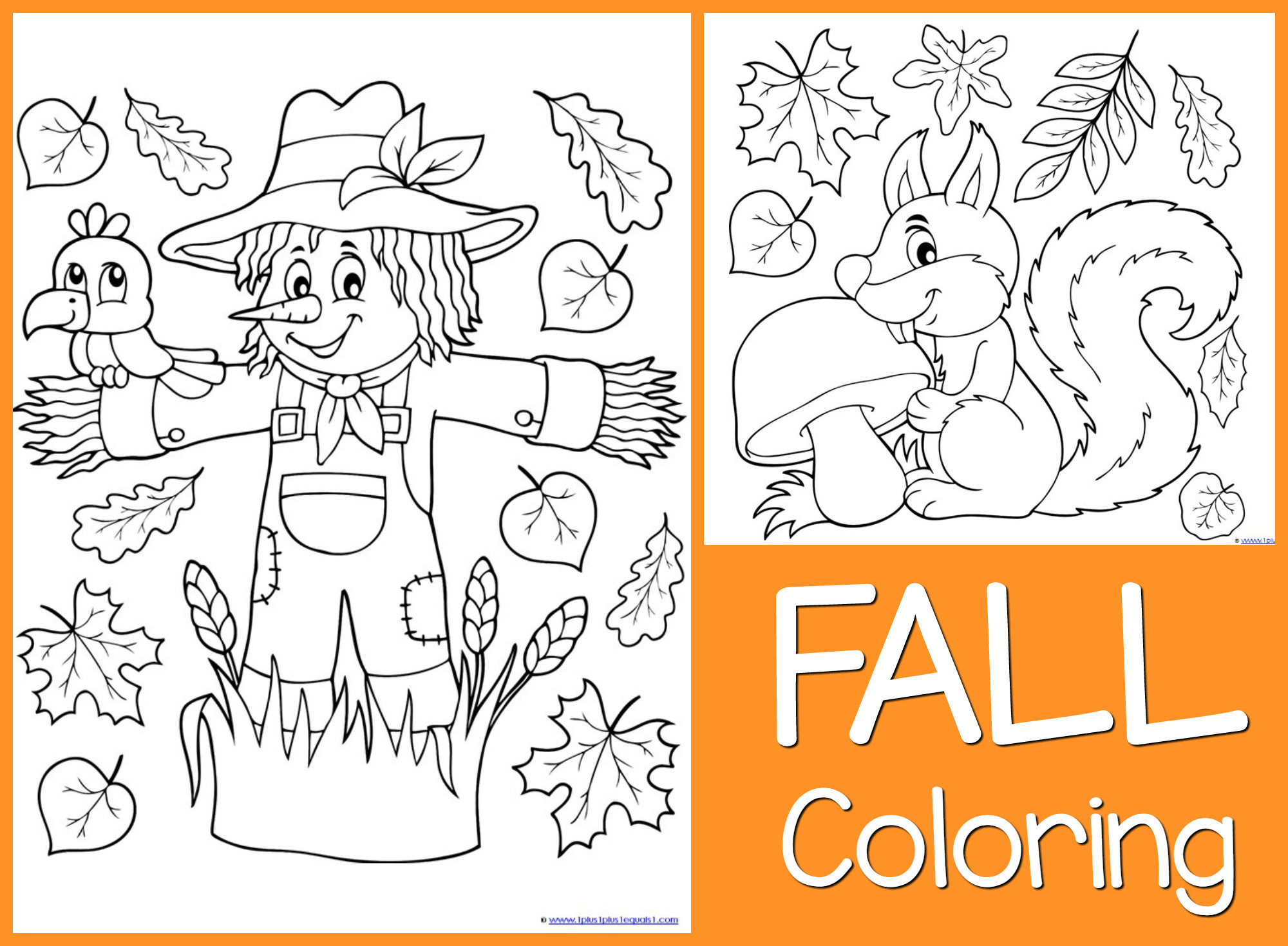 Printable Fall Coloring Pages
 Just Color Free Coloring Printables