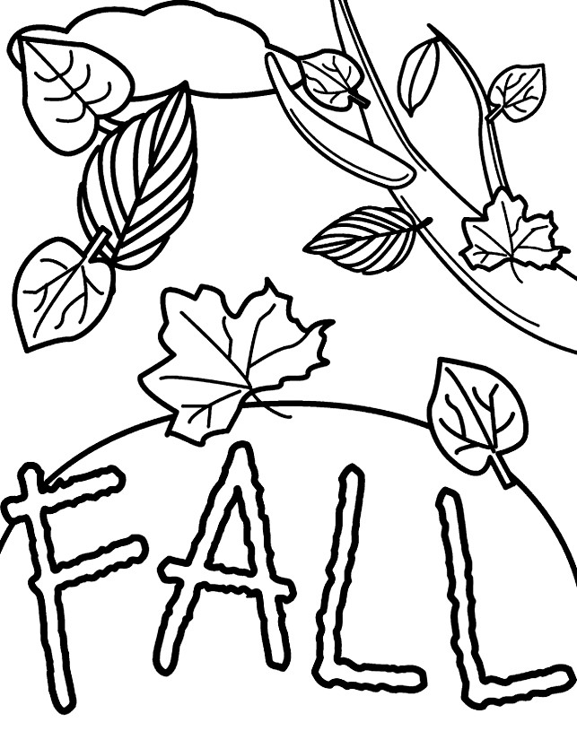 Printable Fall Coloring Pages
 Thanksgiving Coloring Pages Fall Coloring Pages Fallen