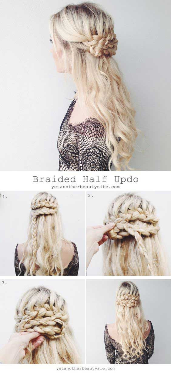 Prom Hairstyle Crossword
 18 Easy Half Up Half Down Hairstyle Tutorials For Prom