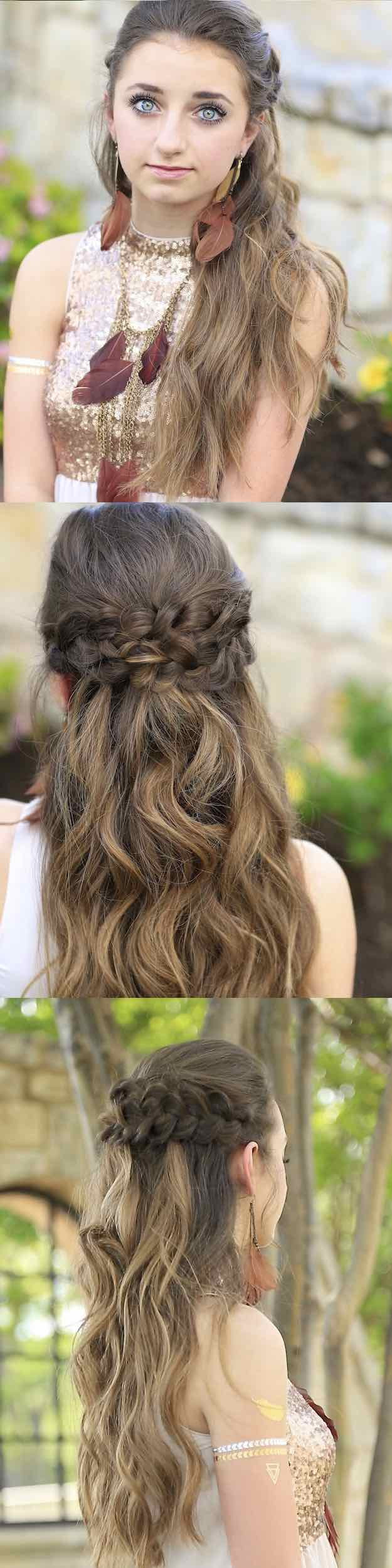 Prom Hairstyle Half Updos
 25 Easy Half Up Half Down Hairstyle Tutorials For Prom