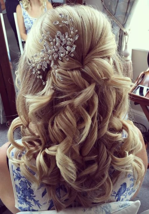 Prom Hairstyles For Short Hair Half Up Half Down
 37 Half Up Half Down Wedding Hairstyles Anyone Would Love