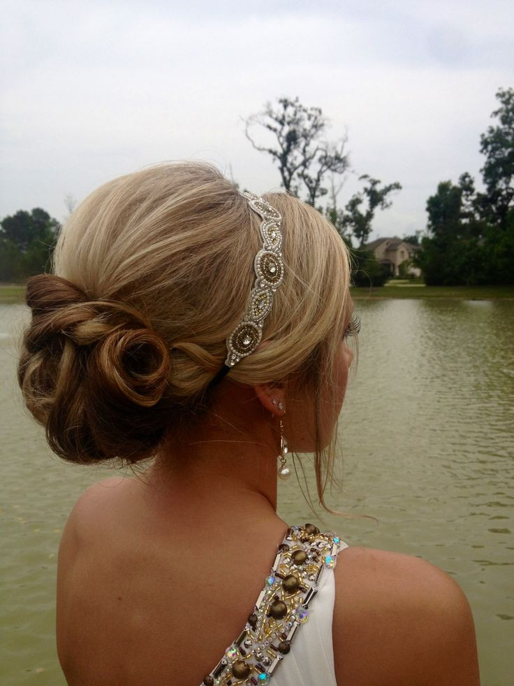 Prom Hairstyles With Headband
 165 best Prom Hair styles and dresses images on Pinterest
