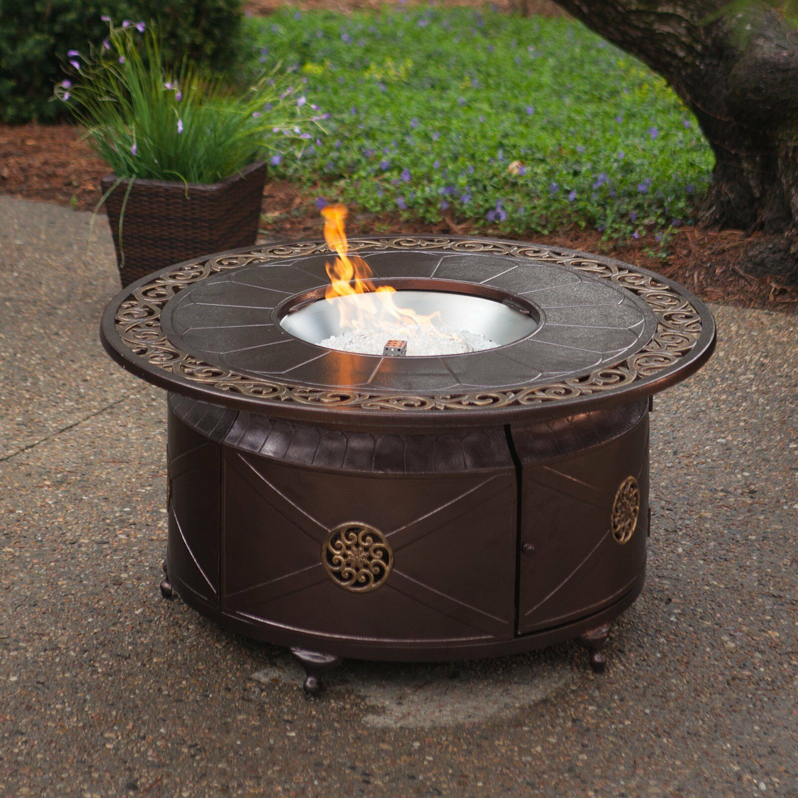 Propane Deck Fire Pit
 Fire Pit Table Burner Patio Deck Outdoor Fireplace Propane