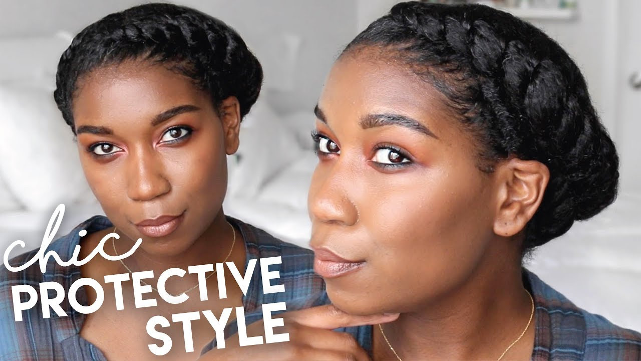 Protective Hairstyles For Natural Black Hair
 Asymmetrical Twisted Crown