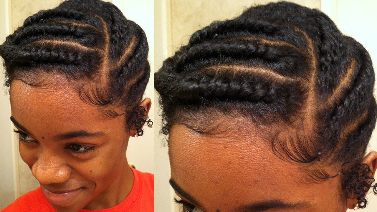 Protective Hairstyles For Natural Black Hair
 Flat Twist Protective Style