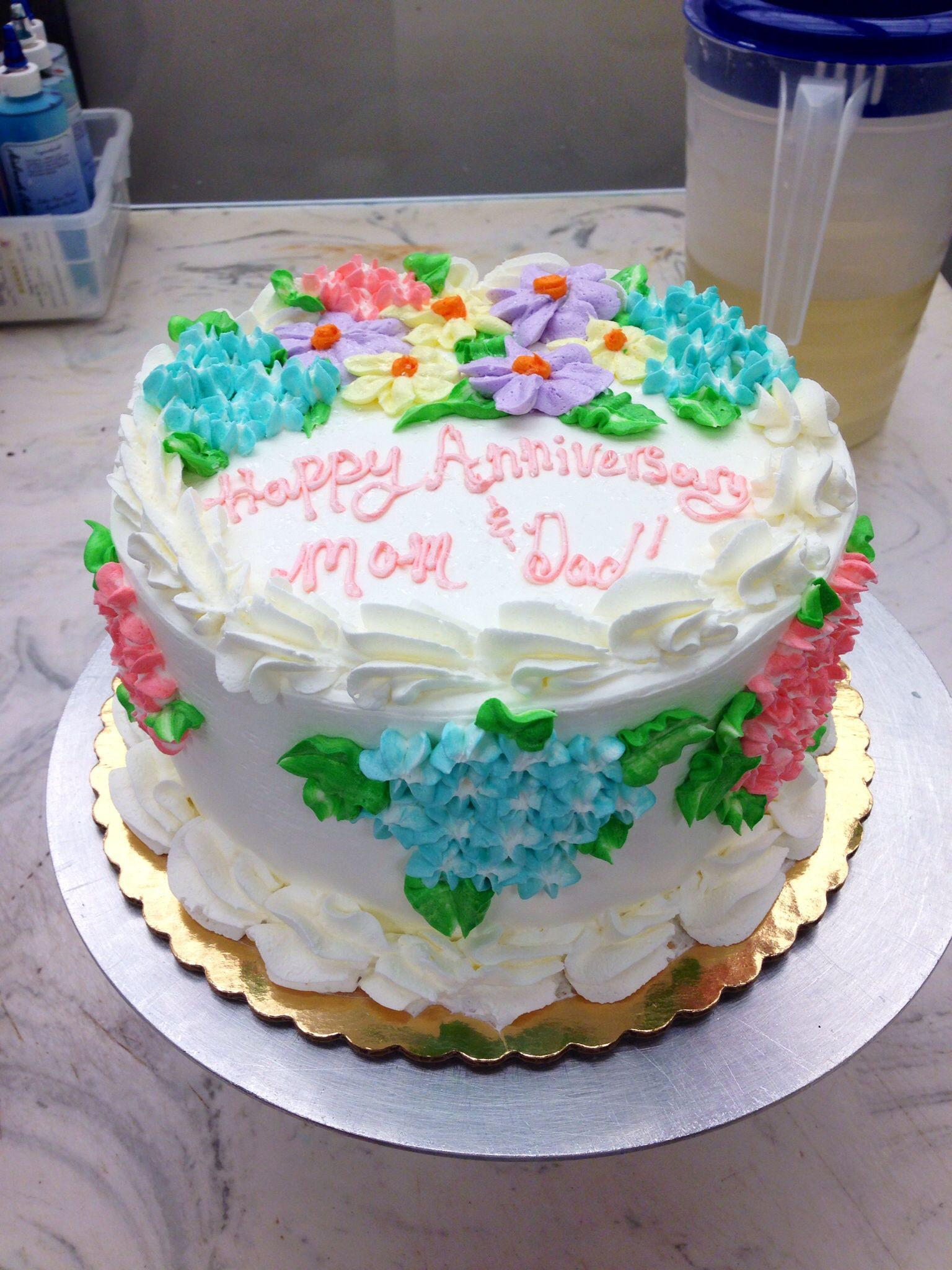Publix Bakery Birthday Cakes
 Publix cake with hydrangeas Sweets Pinterest