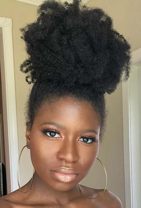 Puff Hairstyles For Natural Hair
 25 Beautiful Natural Hairstyles You Can Wear Anywhere