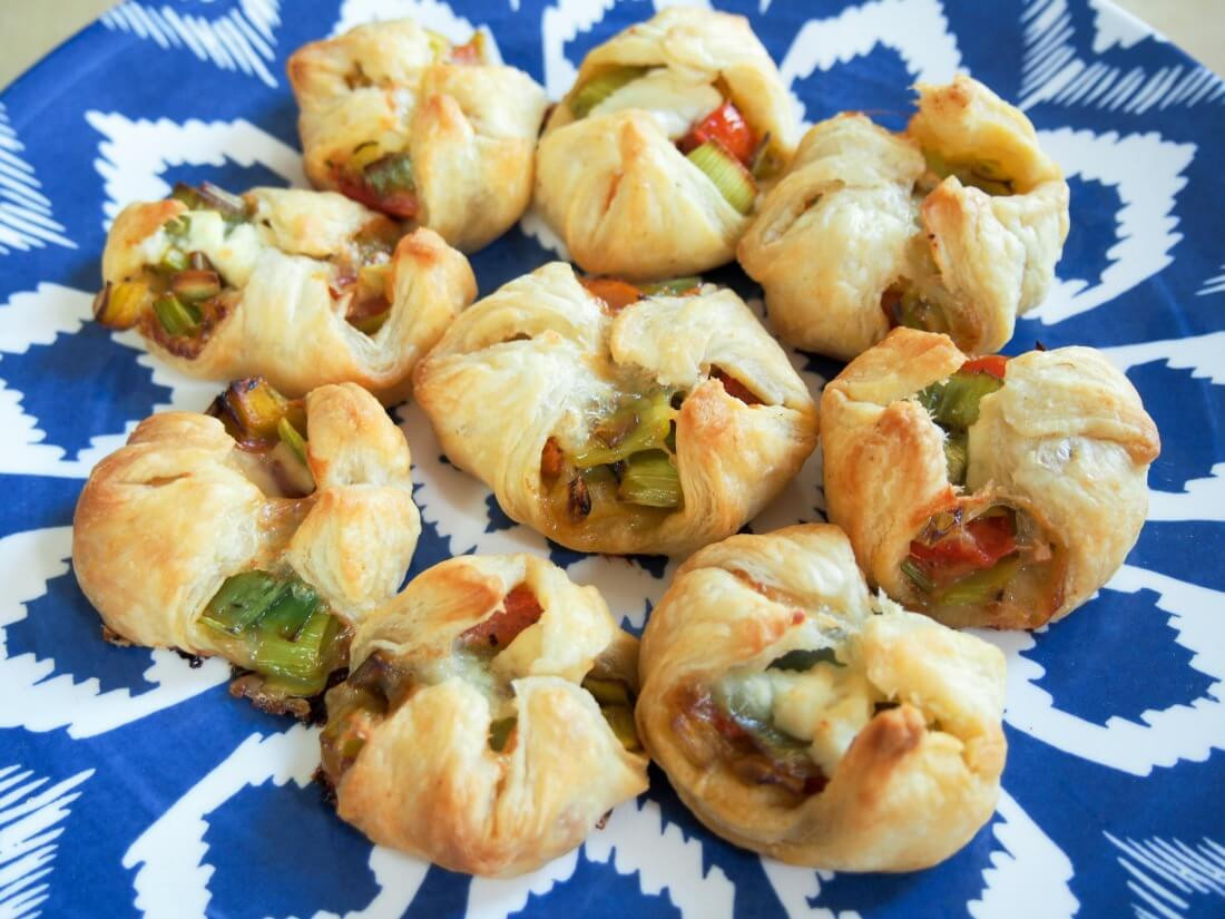 Puff Pastry Appetizers Cheese
 Leek and goats cheese puff pastry appetizers Caroline s