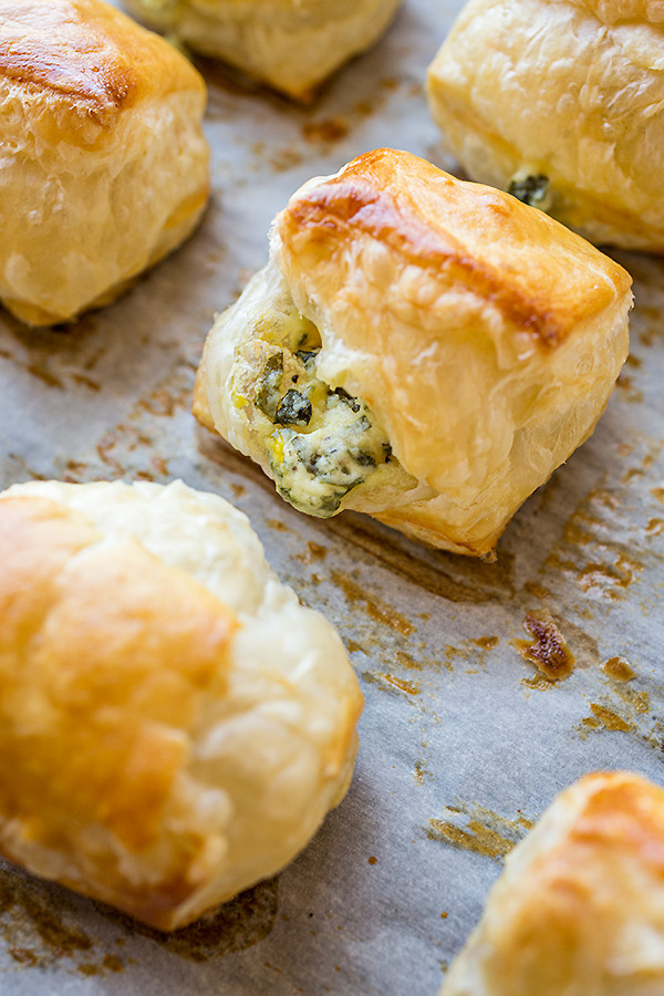 Puff Pastry Appetizers Cheese
 Puff Pastry Spinach Cheese Bites