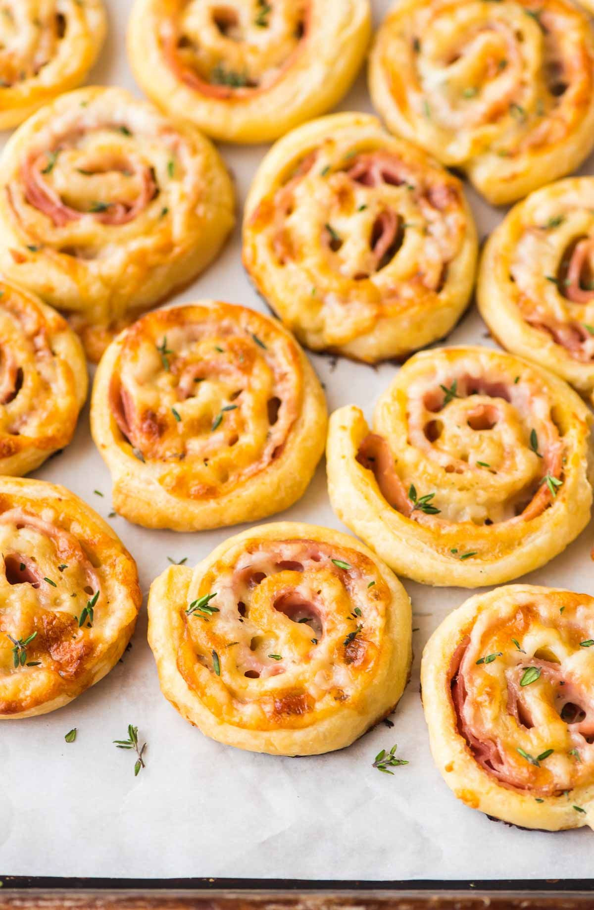Puff Pastry Appetizers Cheese
 Ham and Cheese Pinwheels Puff pastry crispy ham melty