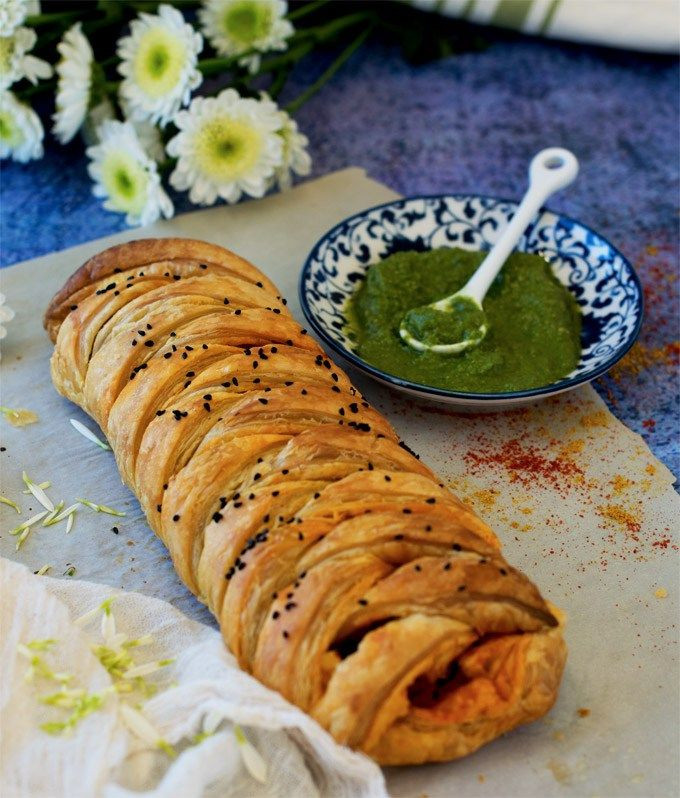 Puff Pastry Appetizers Make Ahead
 Achari paneer braided puff pastry makes a delicious make