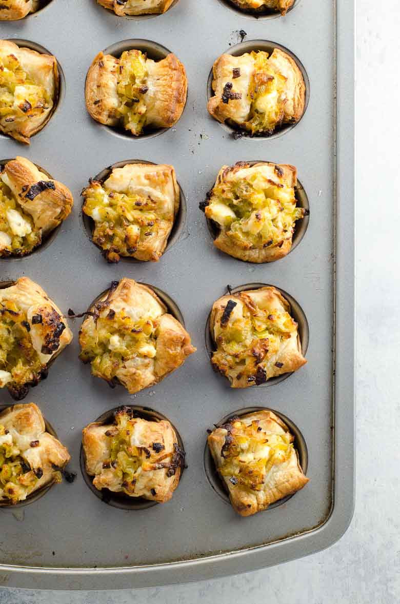 Puff Pastry Appetizers Make Ahead
 Easy Appetizers Creamy Leeks in Puff Pastry Cups