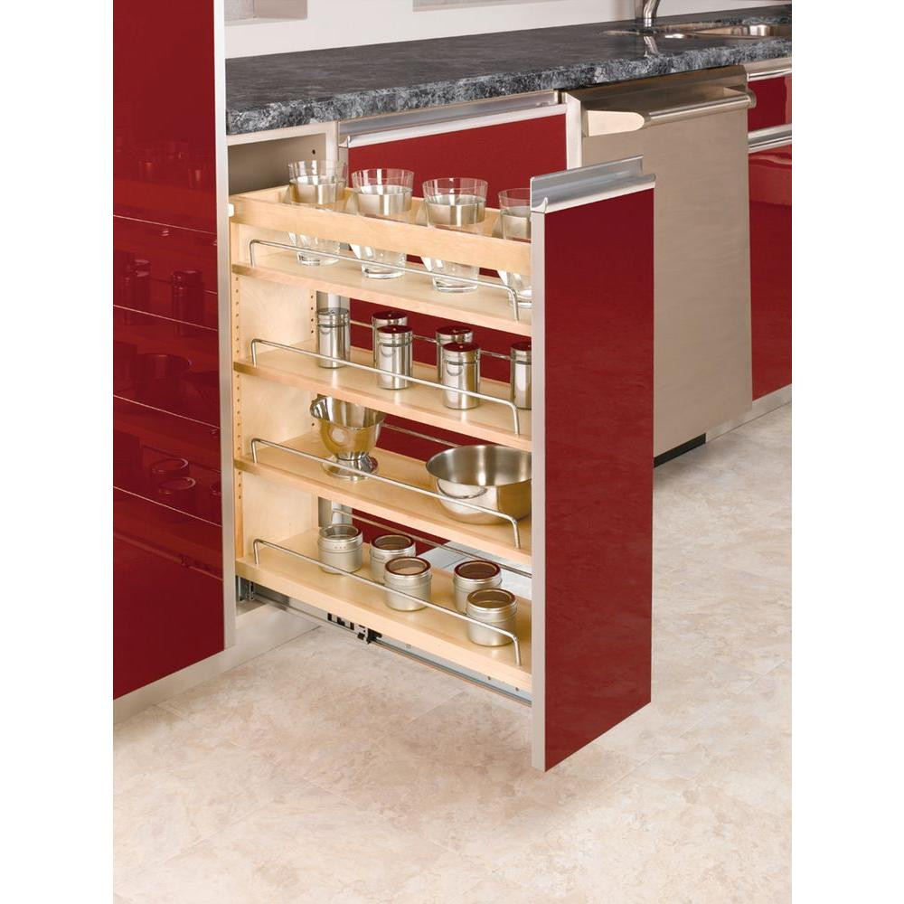 Pull Out Kitchen Storage
 Rev A Shelf 25 48 in H x 8 19 in W x 22 47 in D Pull