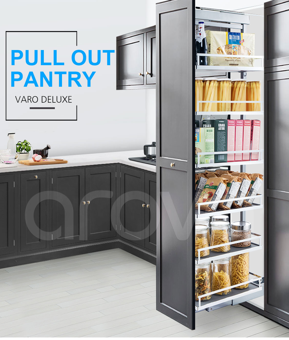 Pull Out Kitchen Storage
 Pull Out Pantry Soft Close Slide Roll Kitchen Storage