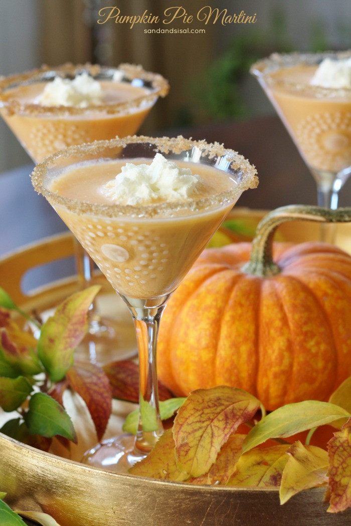 Pumpkin Cocktails Recipes
 Pumpkin Pie Martini Sand and Sisal