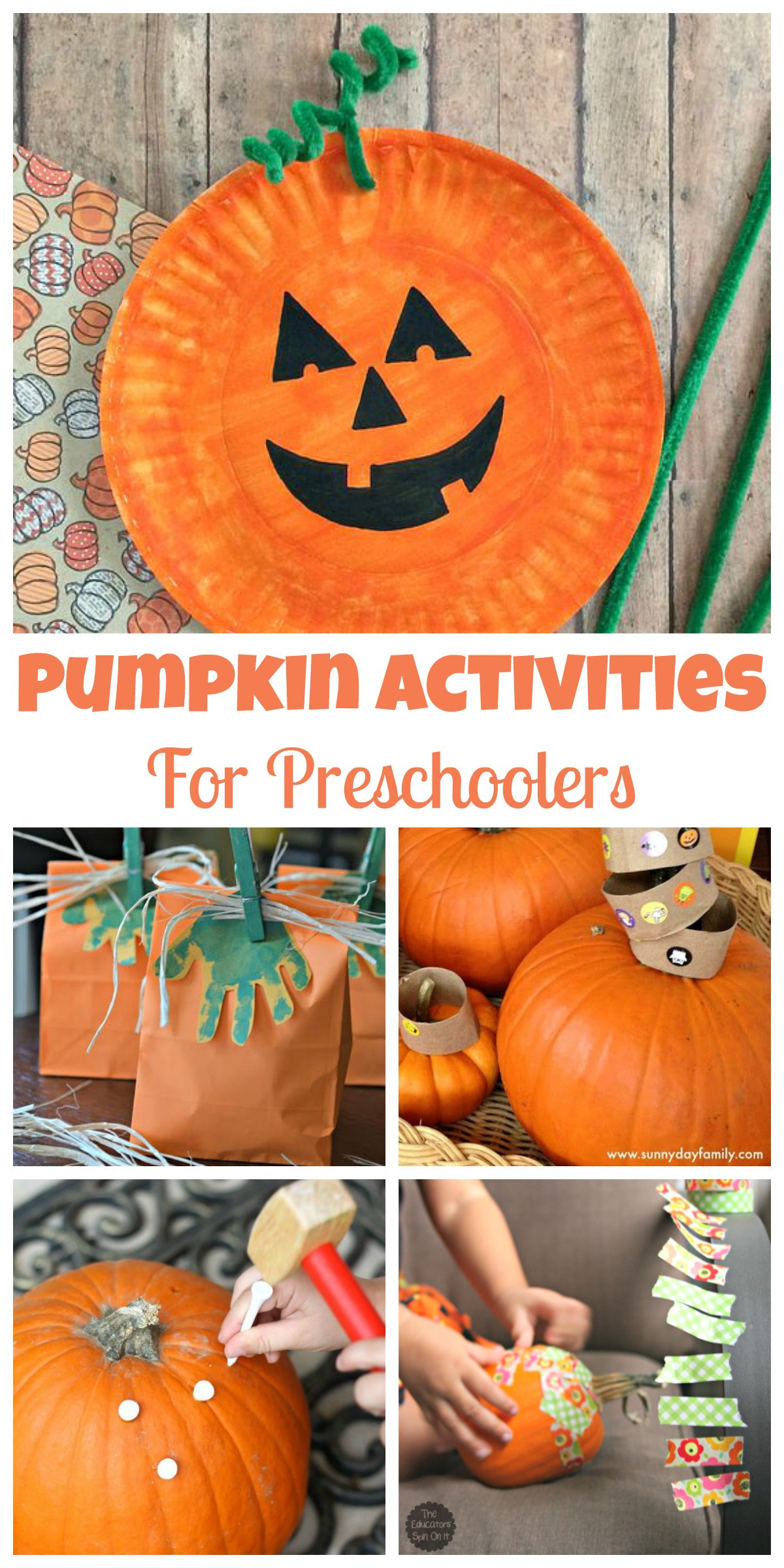 Pumpkin Craft Ideas Preschool
 Easy Pumpkin Activities for Preschoolers Happy Home Fairy
