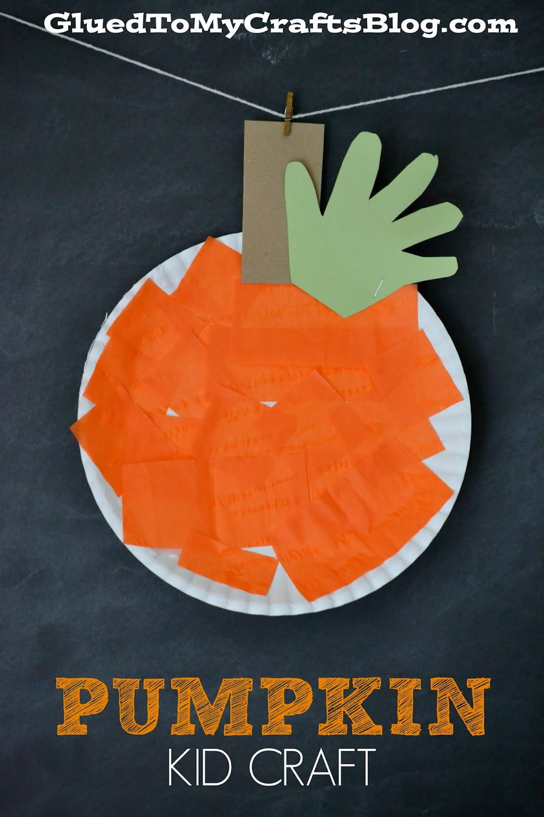 Pumpkin Craft Ideas Preschool
 Paper Plate Pumpkin Kid Craft