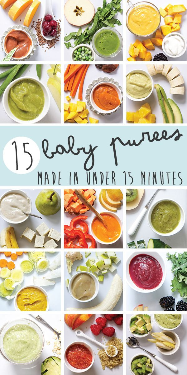 Pureeing Baby Food Recipes
 15 Fast Baby Food Recipes made in under 15 minutes