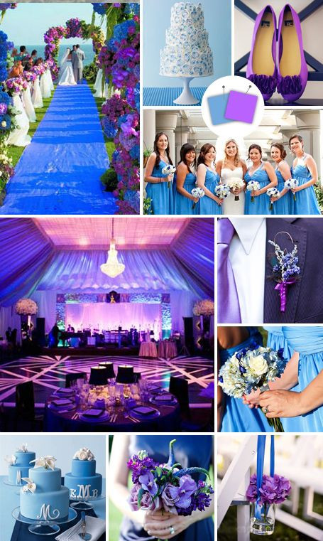 Purple And Blue Wedding Theme
 40 best Purple and Blue Wedding Ideas images on Pinterest