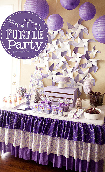 Purple Birthday Decorations
 Pretty Purple Party