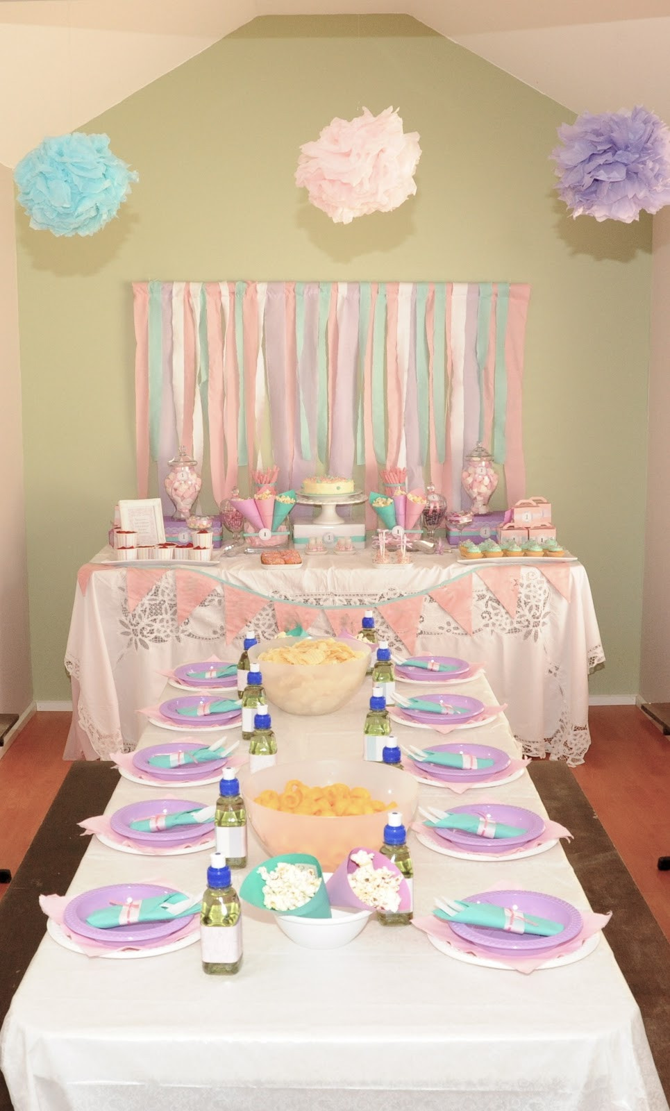 Purple Birthday Decorations
 The Inspired Occasion Pink Teal and Purple a girly