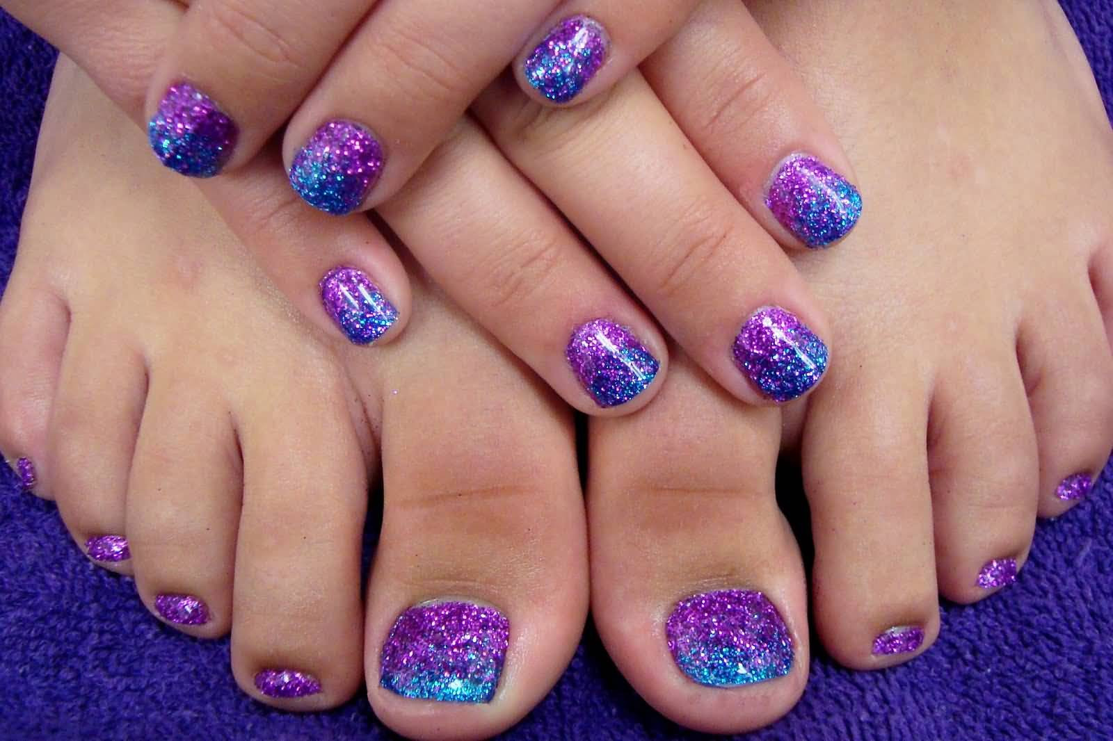 Purple Glitter Nails
 60 Cool Purple Glitter Nail Art Design Ideas For Trendy Girls