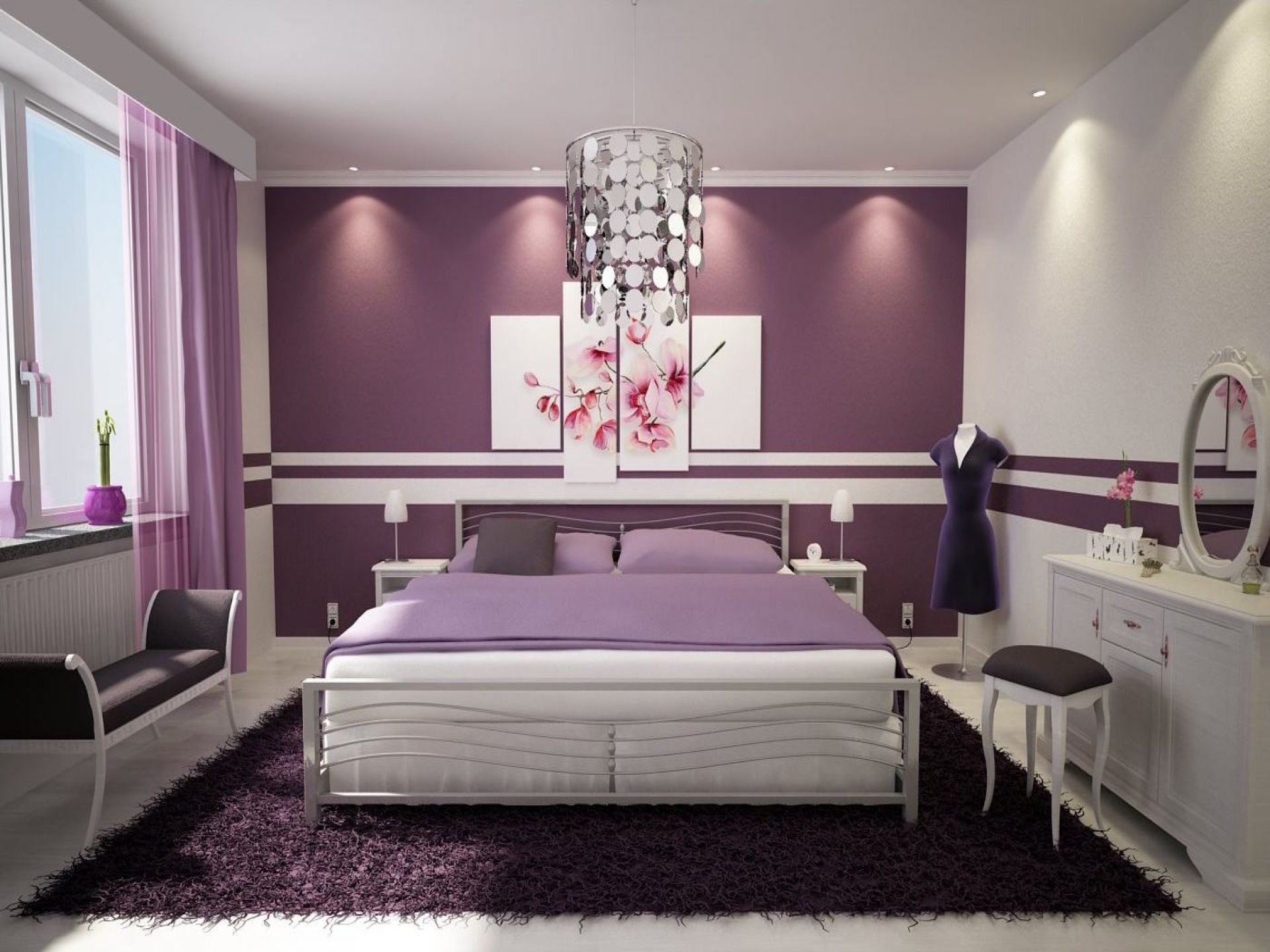 Purple Paint For Bedroom
 23 Inspirational Purple Interior Designs You Must See