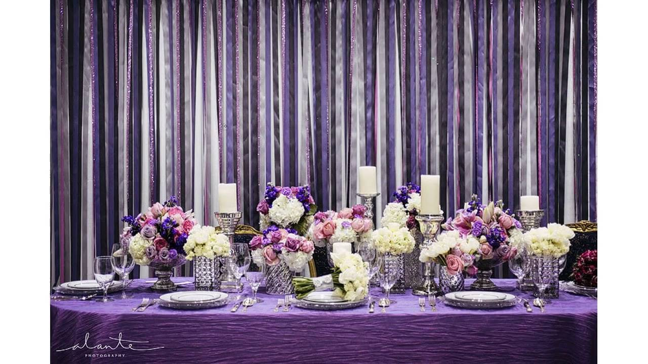 Purple Wedding Decorations Ideas
 Purple Wedding Decorations