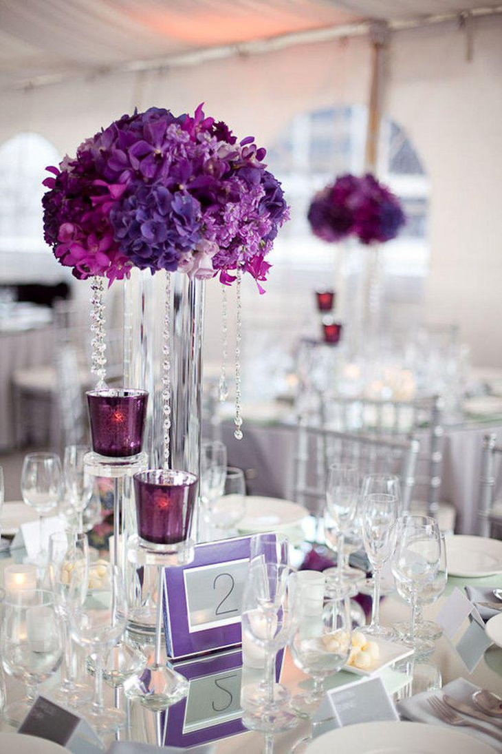 Purple Wedding Decorations Ideas
 37 Trendy Purple Wedding Table Decorations