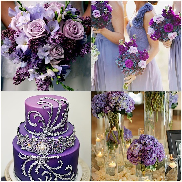 Purple Wedding Decorations Ideas
 Purple Wedding Ideas with Pretty Details MODwedding