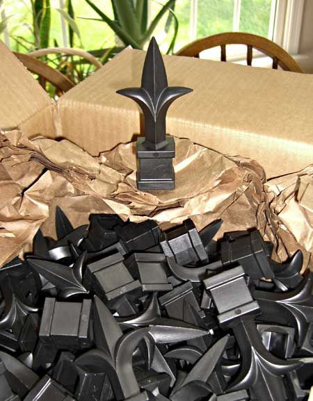 Pvc Halloween Fence
 Finials for a PVC Fence