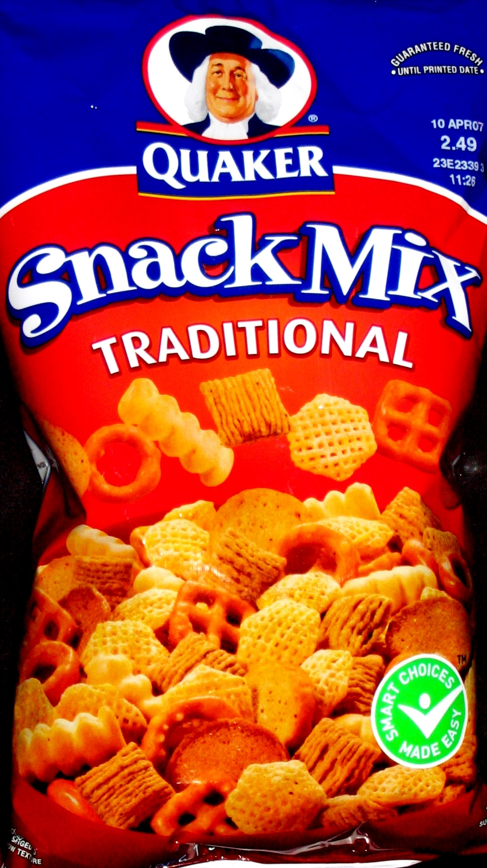 Quaker Oats Snack Mix
 Quaker Snack Mix Traditional
