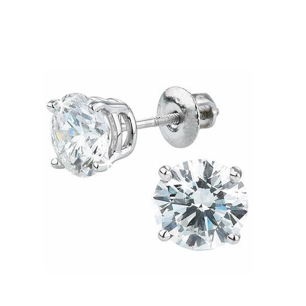Quarter Carat Diamond Earrings
 Classic Round Diamond Stud Earrings in Premium Quality and