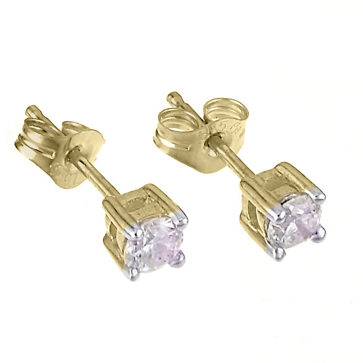 Quarter Carat Diamond Earrings
 9ct Yellow Gold Quarter Carat Diamond Stud Earrings H
