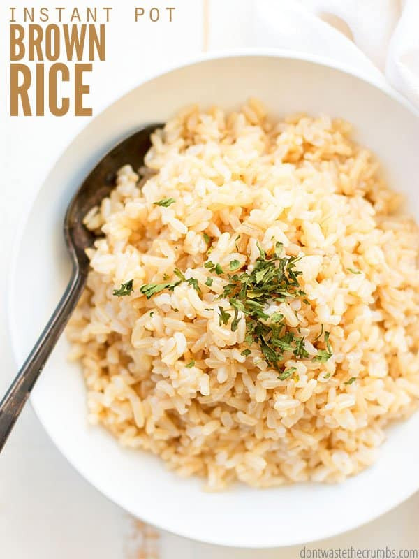 Quick Brown Rice
 Instant Pot Brown Rice Recipe Don t Waste the Crumbs