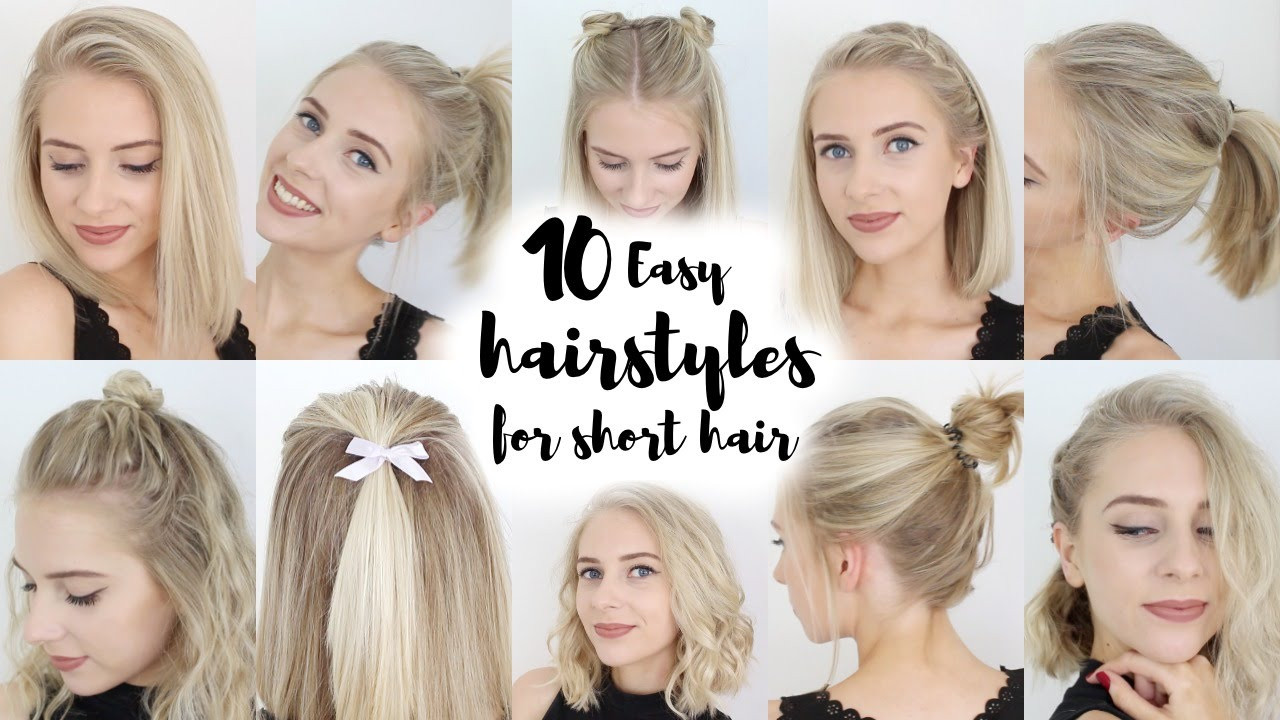 Quick Cute Hairstyles
 10 Easy Hairstyles for SHORT Hair