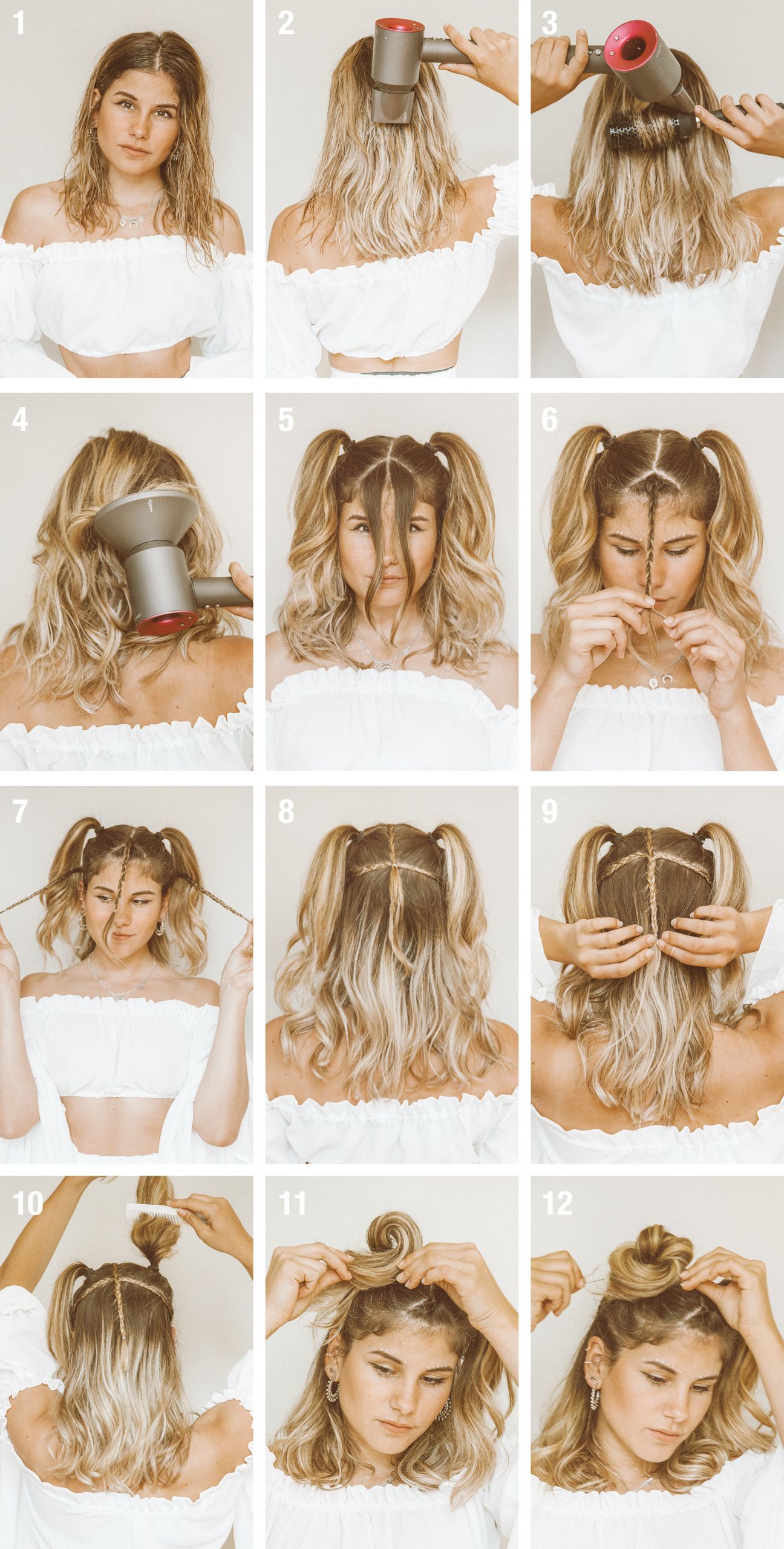 Quick Cute Hairstyles
 Tutorial Quick & Easy Festival Hairstyle for short hair