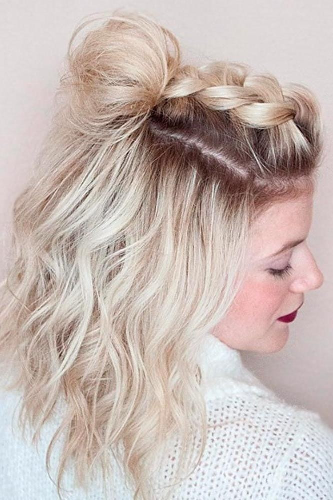 Quick Cute Hairstyles
 Cute easy updo hairstyles for medium hair Hairstyles for